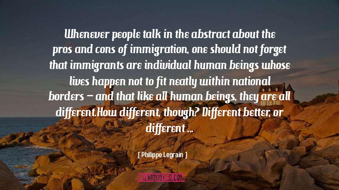 Philippe Legrain Quotes: Whenever people talk in the