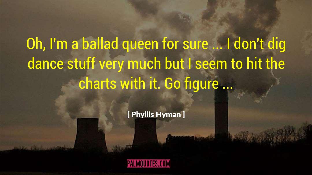 Phyllis Hyman Quotes: Oh, I'm a ballad queen