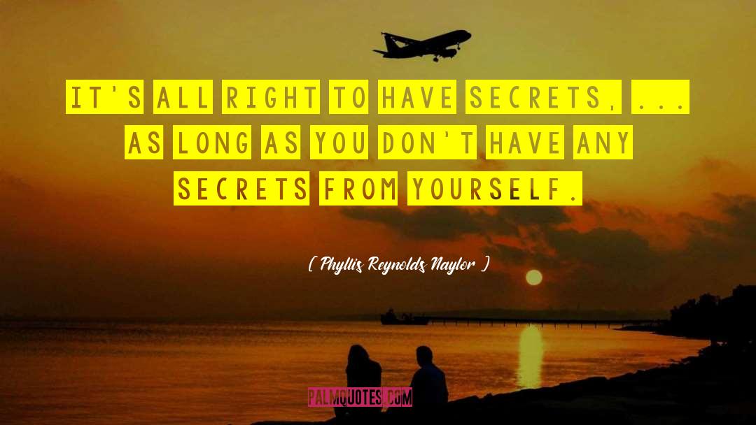 Phyllis Reynolds Naylor Quotes: It's all right to have