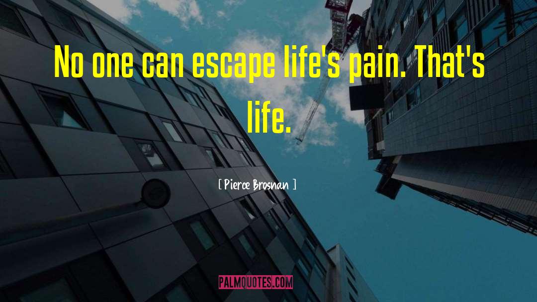 Pierce Brosnan Quotes: No one can escape life's