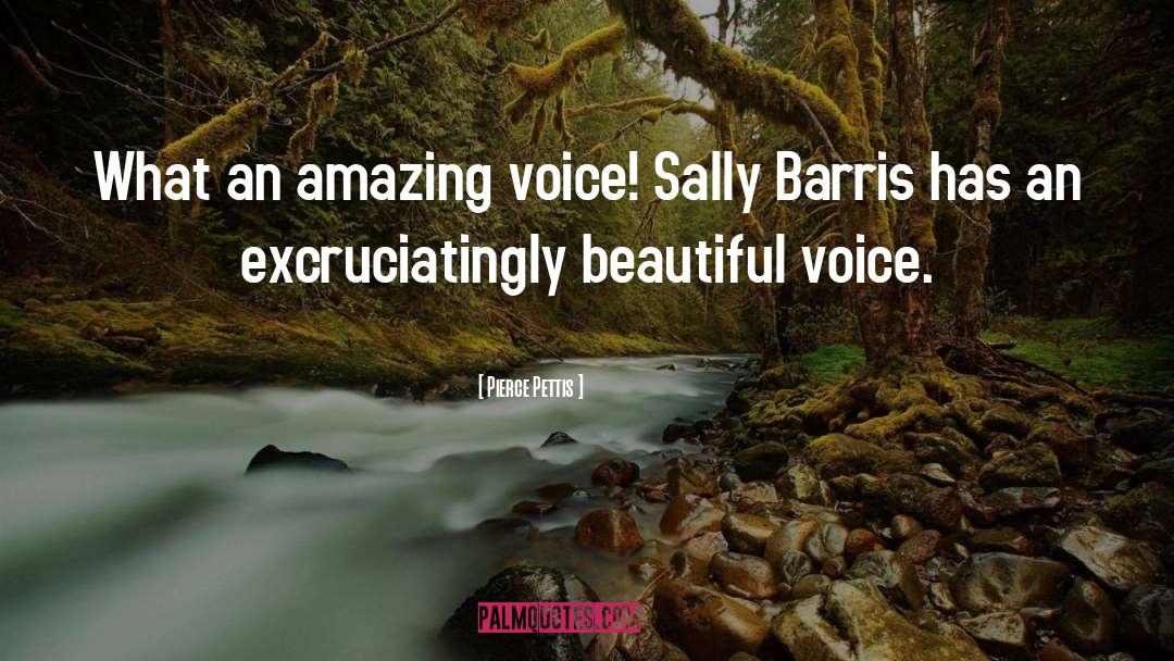 Pierce Pettis Quotes: What an amazing voice! Sally