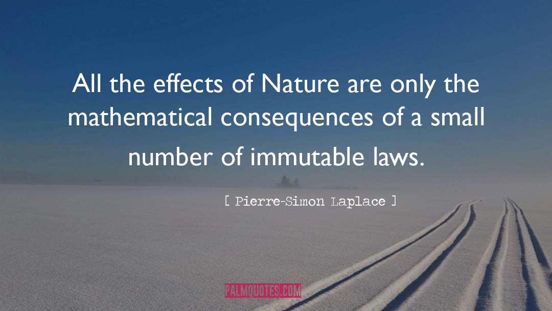 Pierre-Simon Laplace Quotes: All the effects of Nature