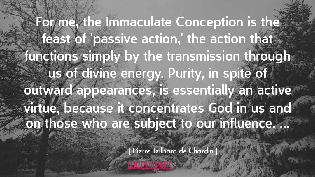 Pierre Teilhard De Chardin Quotes: For me, the Immaculate Conception