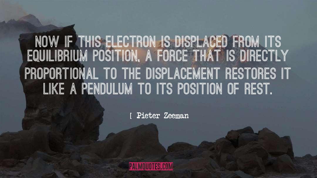 Pieter Zeeman Quotes: Now if this electron is