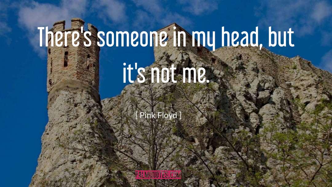 Pink Floyd Quotes: There's someone in my head,