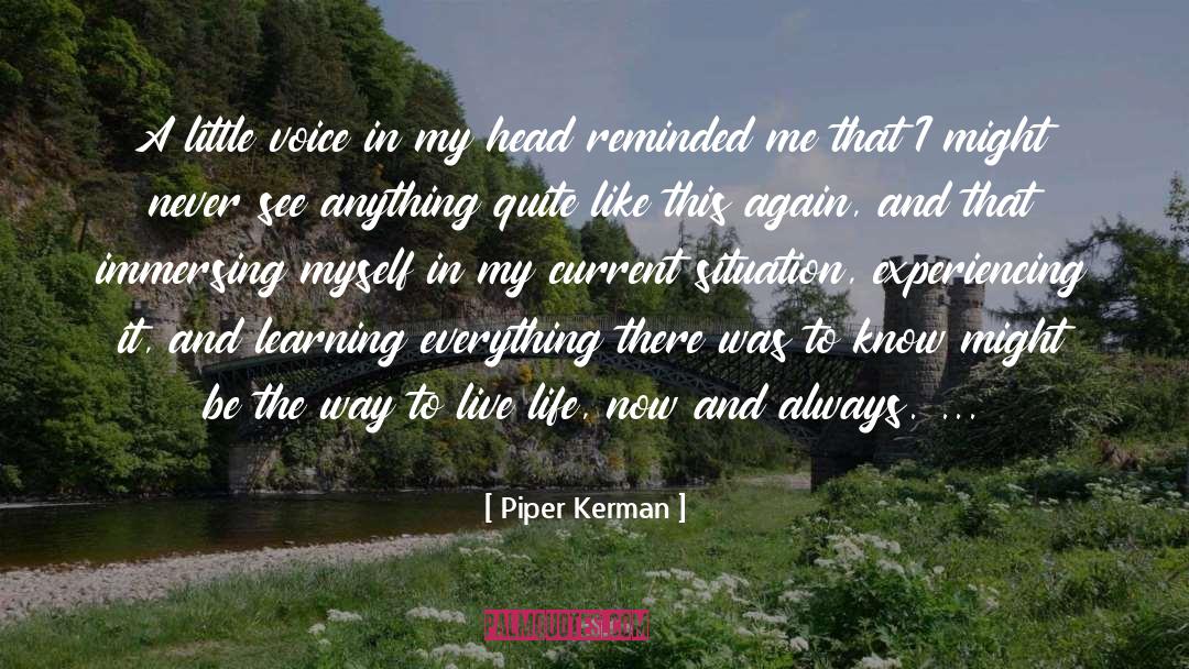 Piper Kerman Quotes: A little voice in my