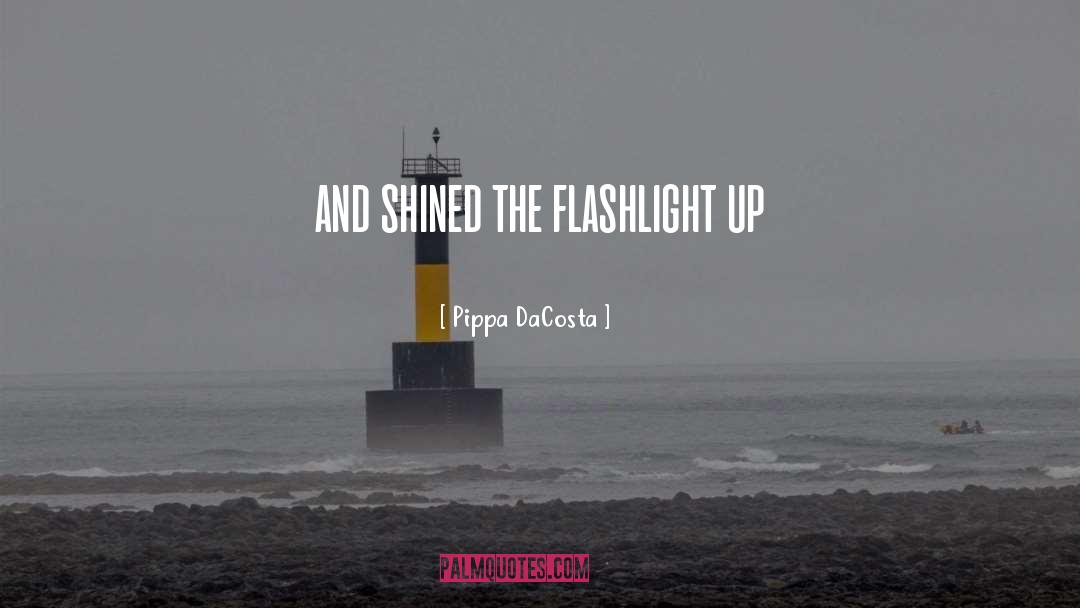 Pippa DaCosta Quotes: and shined the flashlight up