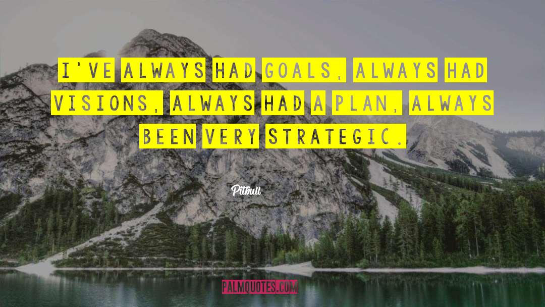 Pitbull Quotes: I've always had goals, always