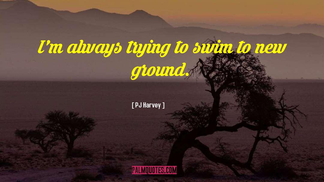 PJ Harvey Quotes: I'm always trying to swim