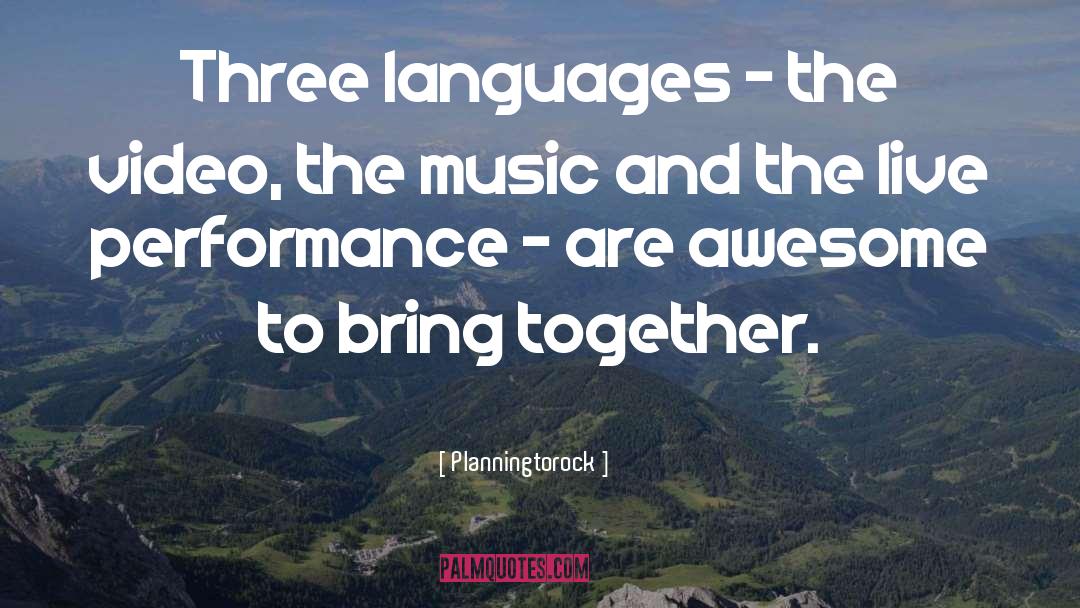 Planningtorock Quotes: Three languages - the video,