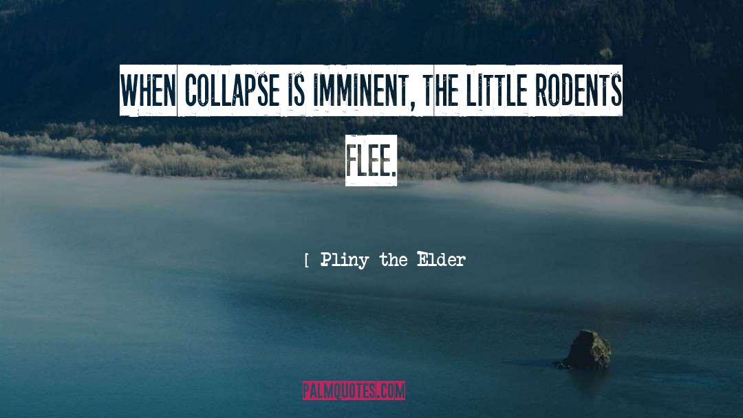 Pliny The Elder Quotes: When collapse is imminent, the