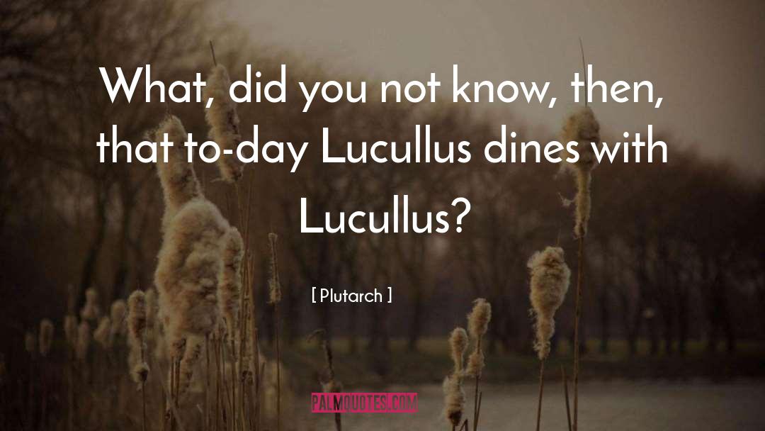 Plutarch Quotes: What, did you not know,