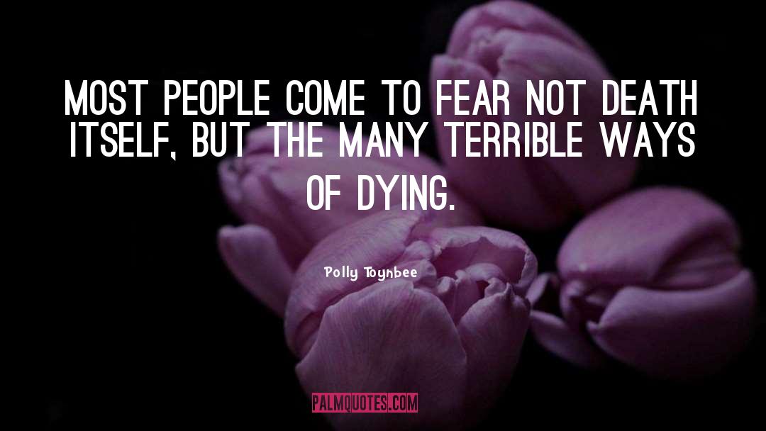 Polly Toynbee Quotes: Most people come to fear