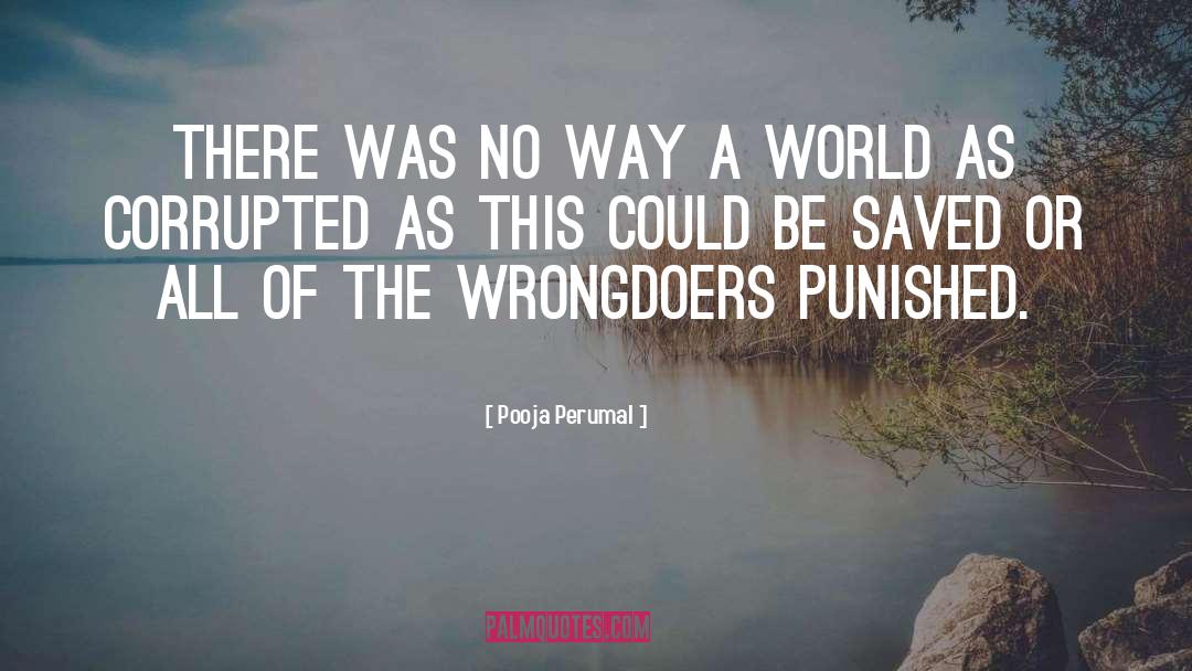 Pooja Perumal Quotes: There was no way a