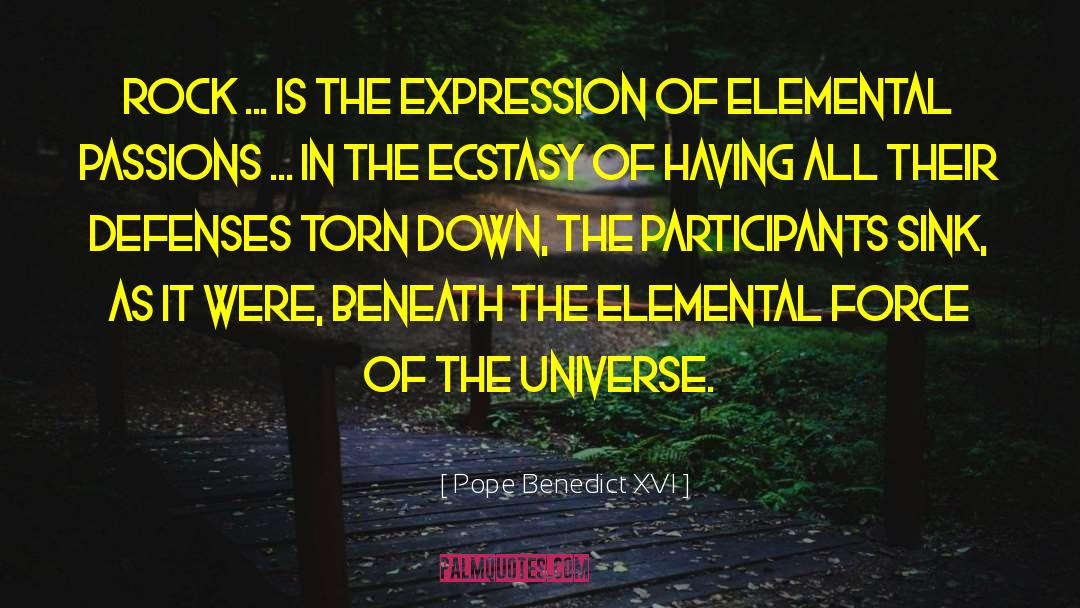 Pope Benedict XVI Quotes: Rock ... is the expression