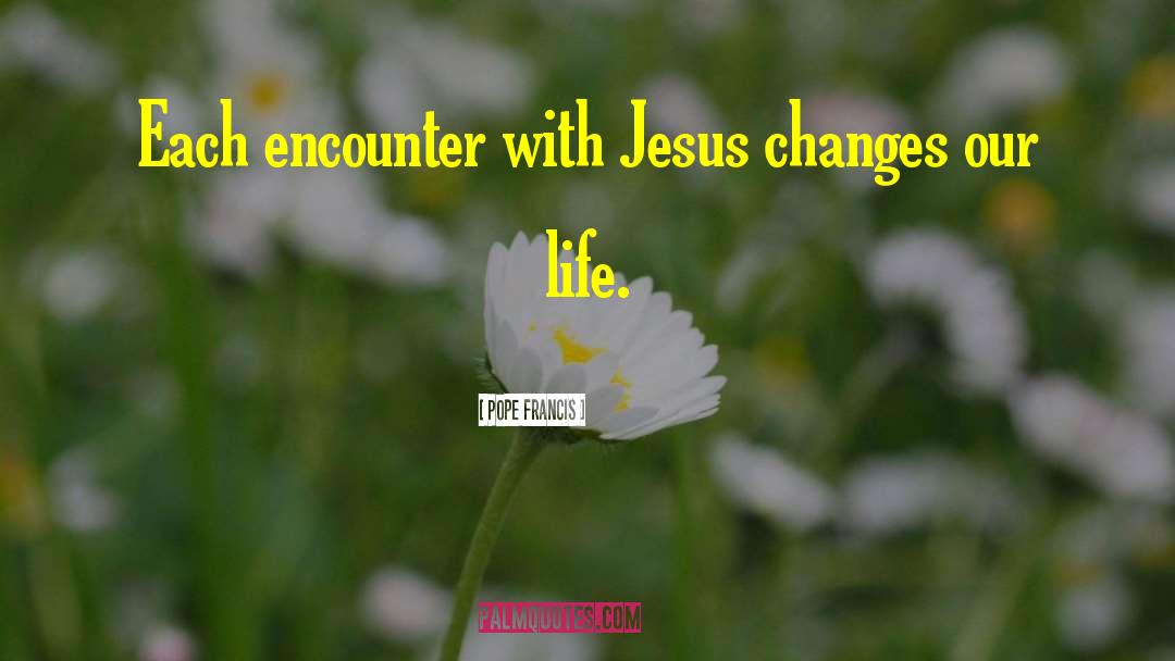 Pope Francis Quotes: Each encounter with Jesus changes