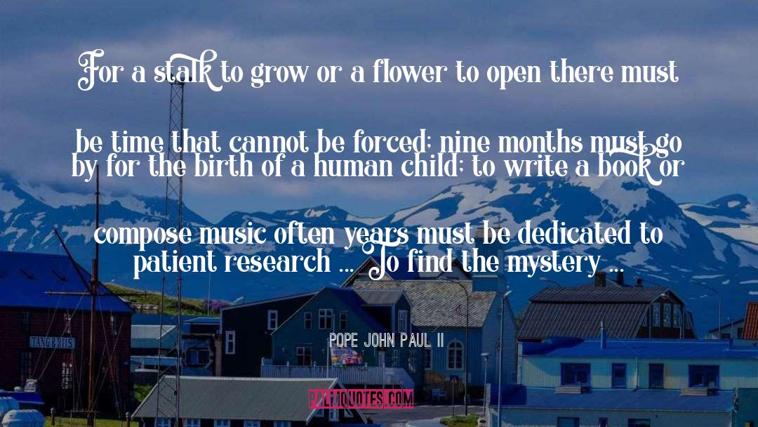 Pope John Paul II Quotes: For a stalk to grow