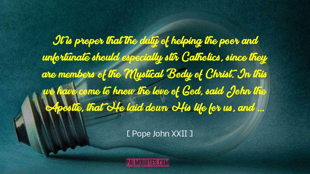 Pope John XXII Quotes: It is proper that the