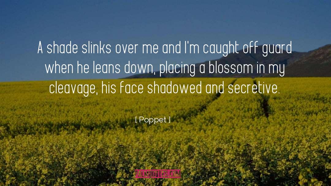 Poppet Quotes: A shade slinks over me