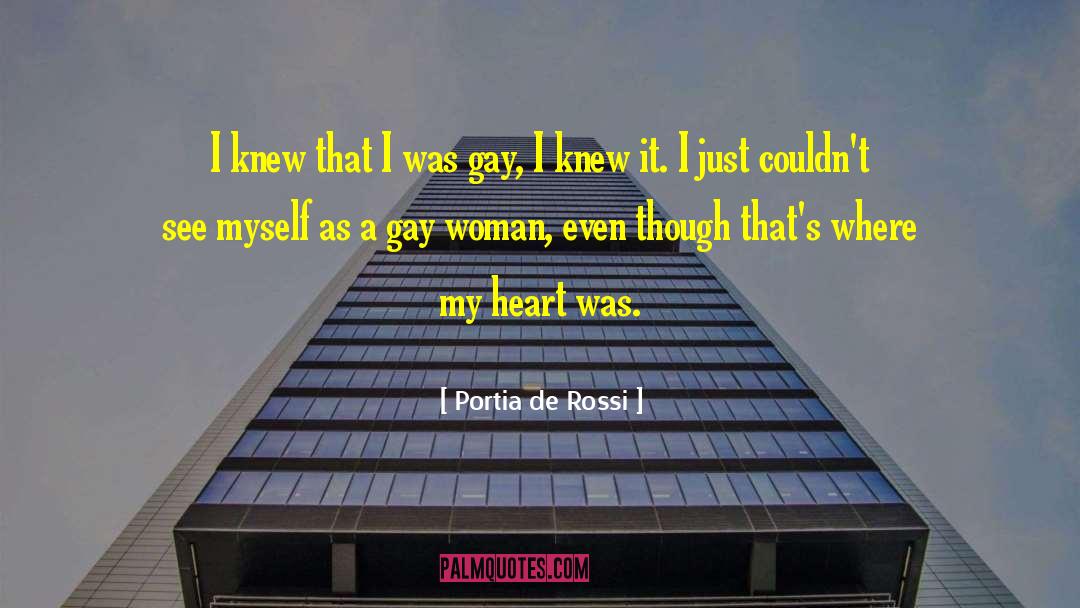 Portia De Rossi Quotes: I knew that I was