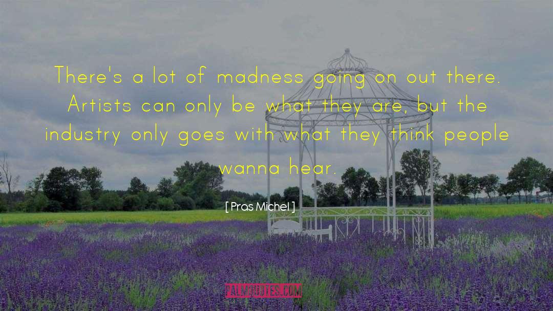 Pras Michel Quotes: There's a lot of madness