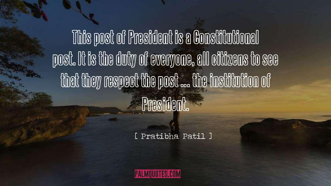 Pratibha Patil Quotes: This post of President is