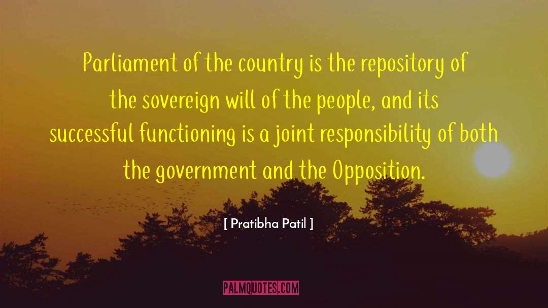 Pratibha Patil Quotes: Parliament of the country is