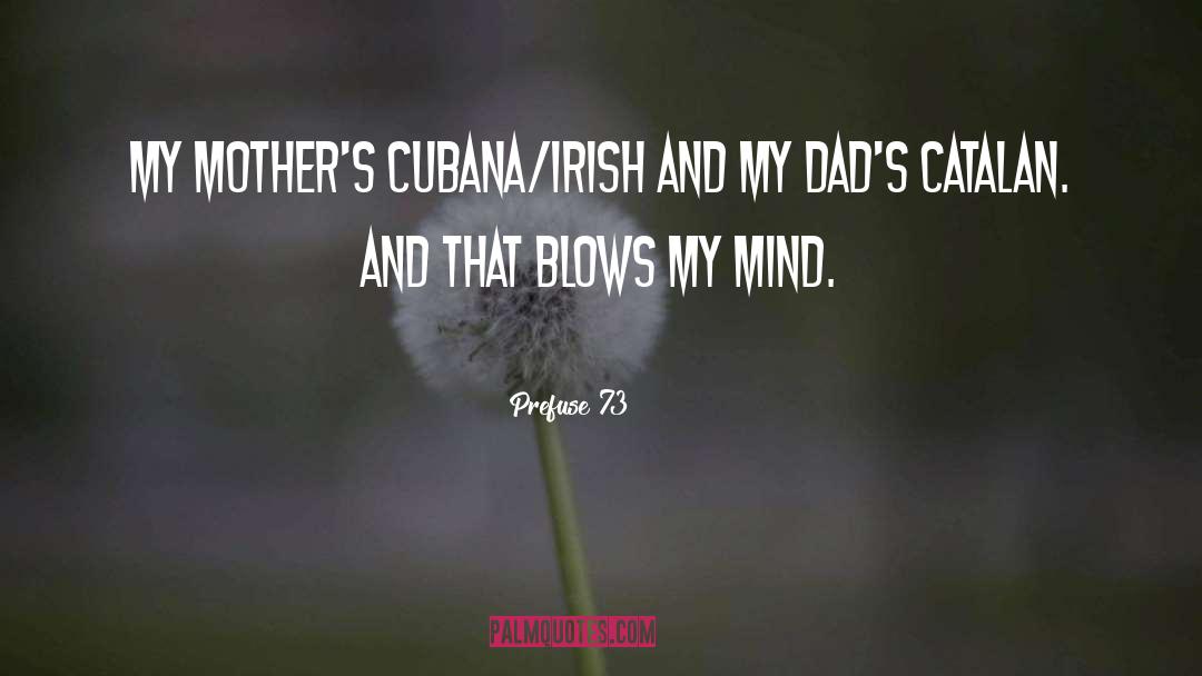 Prefuse 73 Quotes: My mother's Cubana/Irish and my