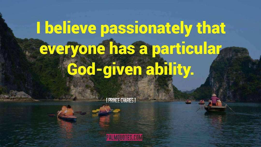 Prince Charles Quotes: I believe passionately that everyone