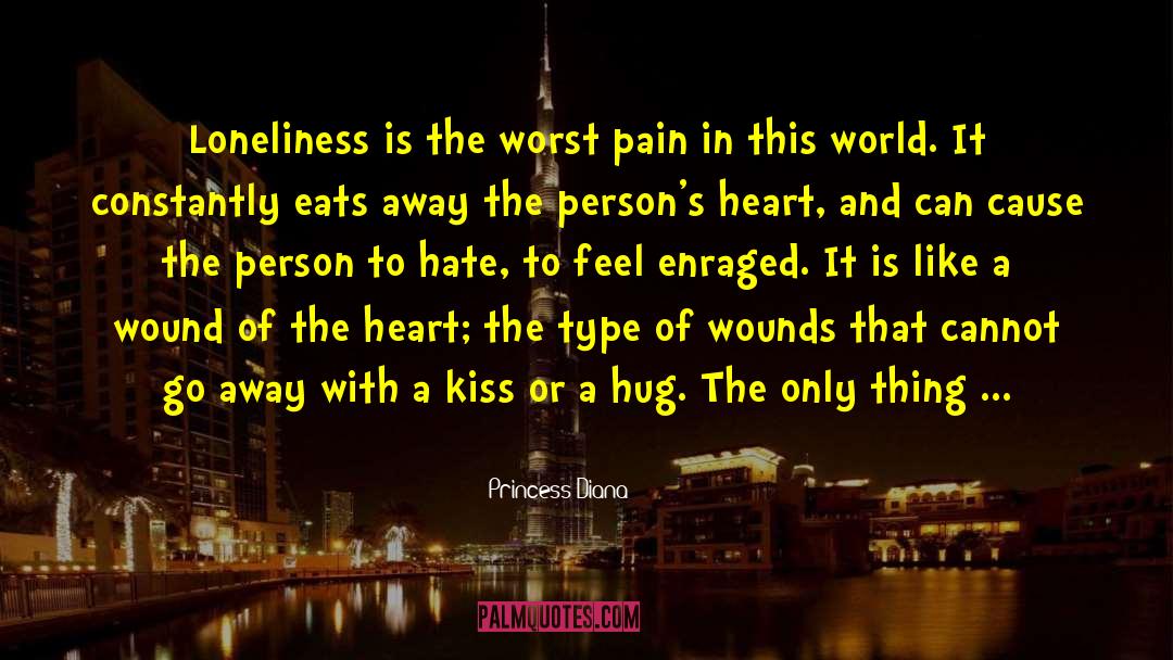 Princess Diana Quotes: Loneliness is the worst pain