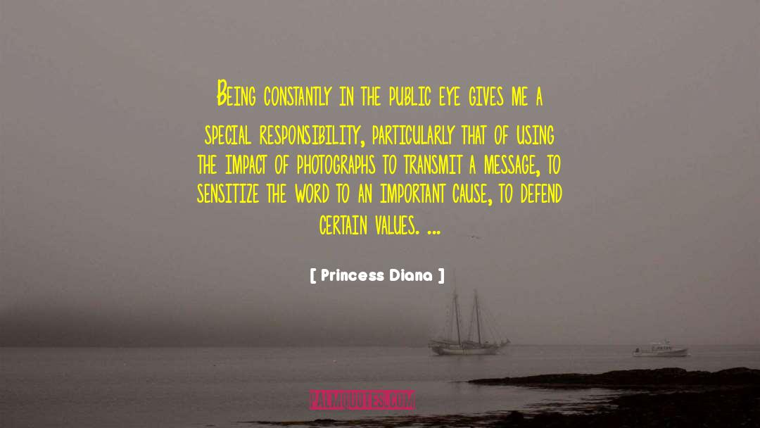 Princess Diana Quotes: Being constantly in the public