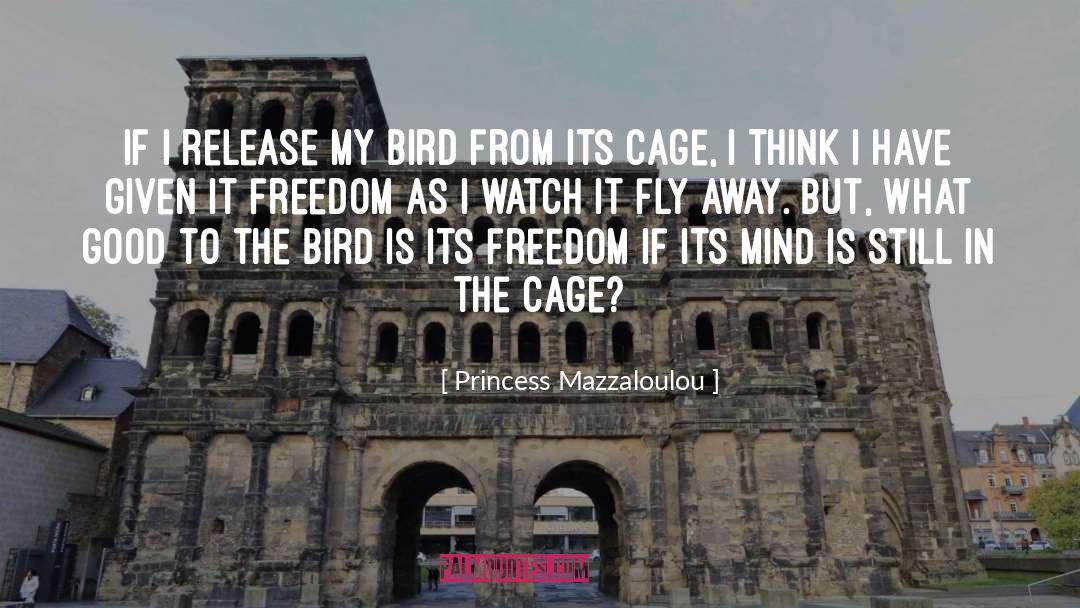 Princess Mazzaloulou Quotes: If I release my bird