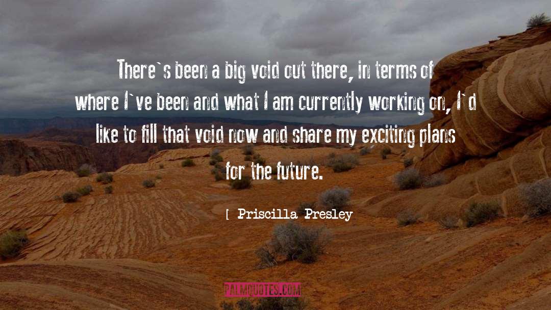 Priscilla Presley Quotes: There's been a big void
