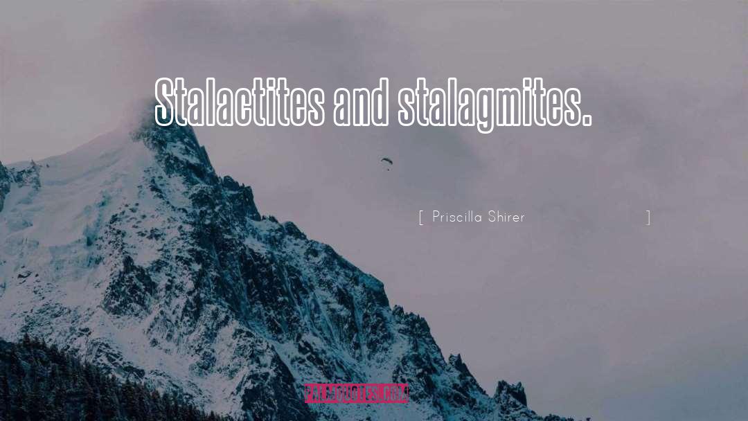 Priscilla Shirer Quotes: Stalactites and stalagmites.