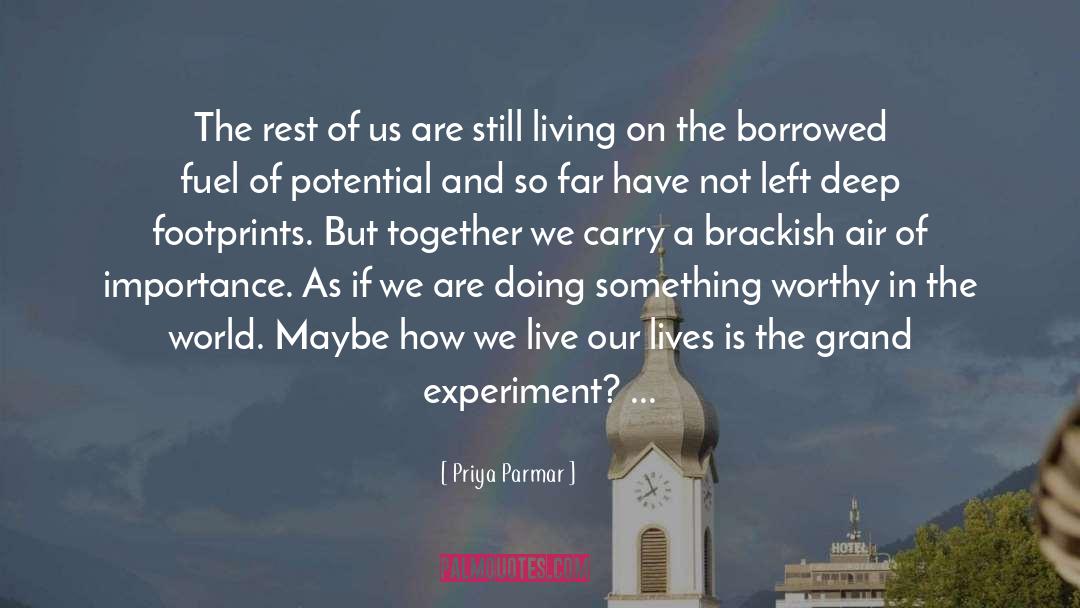 Priya Parmar Quotes: The rest of us are