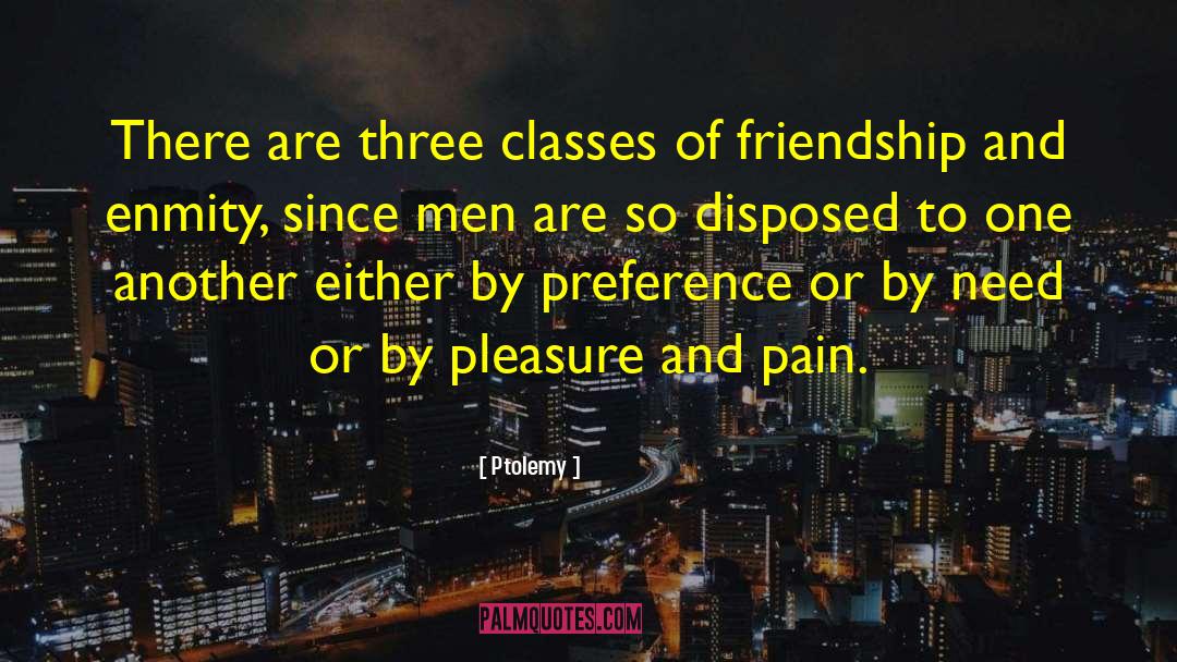 Ptolemy Quotes: There are three classes of