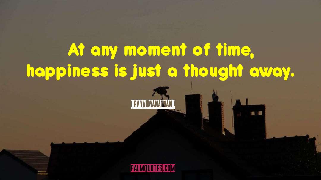 PV Vaidyanathan Quotes: At any moment of time,
