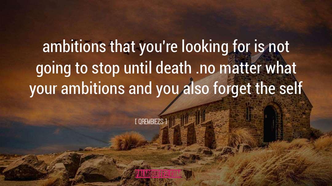 Qrembiezs Quotes: ambitions that you're looking for