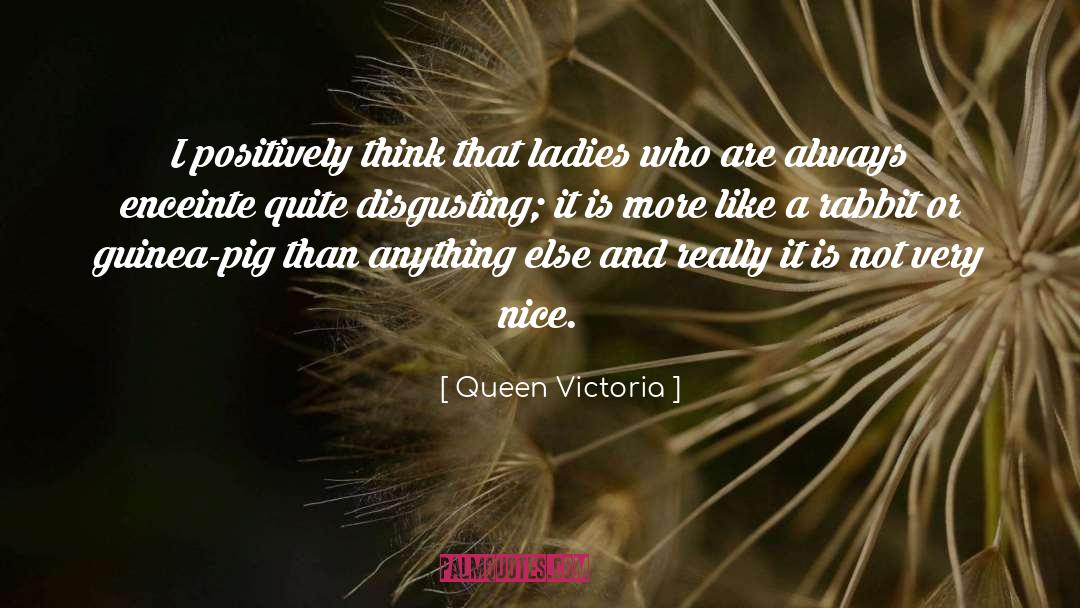 Queen Victoria Quotes: I positively think that ladies