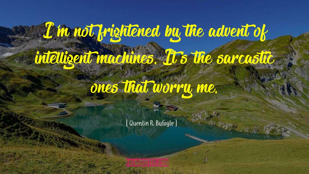 Quentin R. Bufogle Quotes: I'm not frightened by the