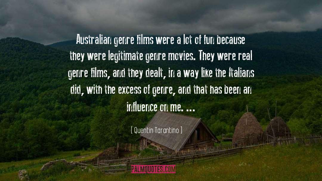 Quentin Tarantino Quotes: Australian genre films were a