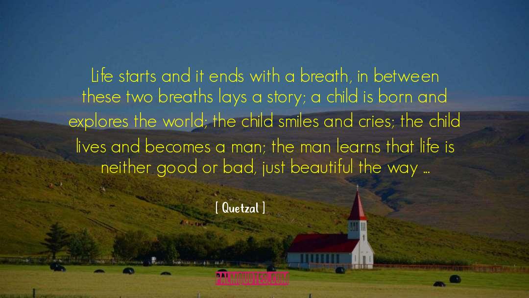 Quetzal Quotes: Life starts and it ends
