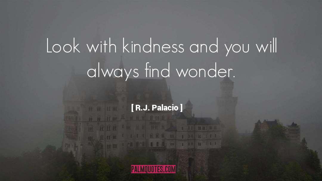 R.J. Palacio Quotes: Look with kindness and you