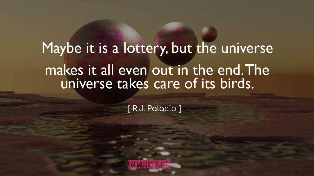 R.J. Palacio Quotes: Maybe it is a lottery,