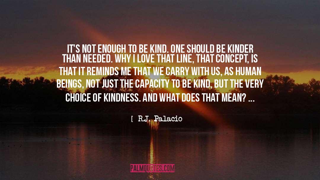 R.J. Palacio Quotes: It's not enough to be