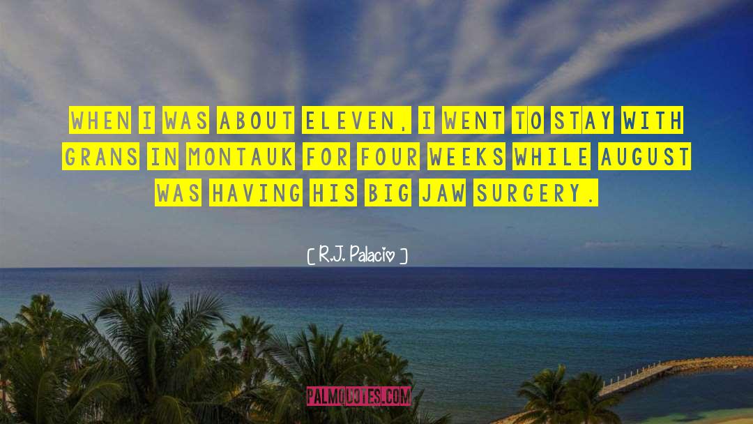 R.J. Palacio Quotes: when I was about eleven,