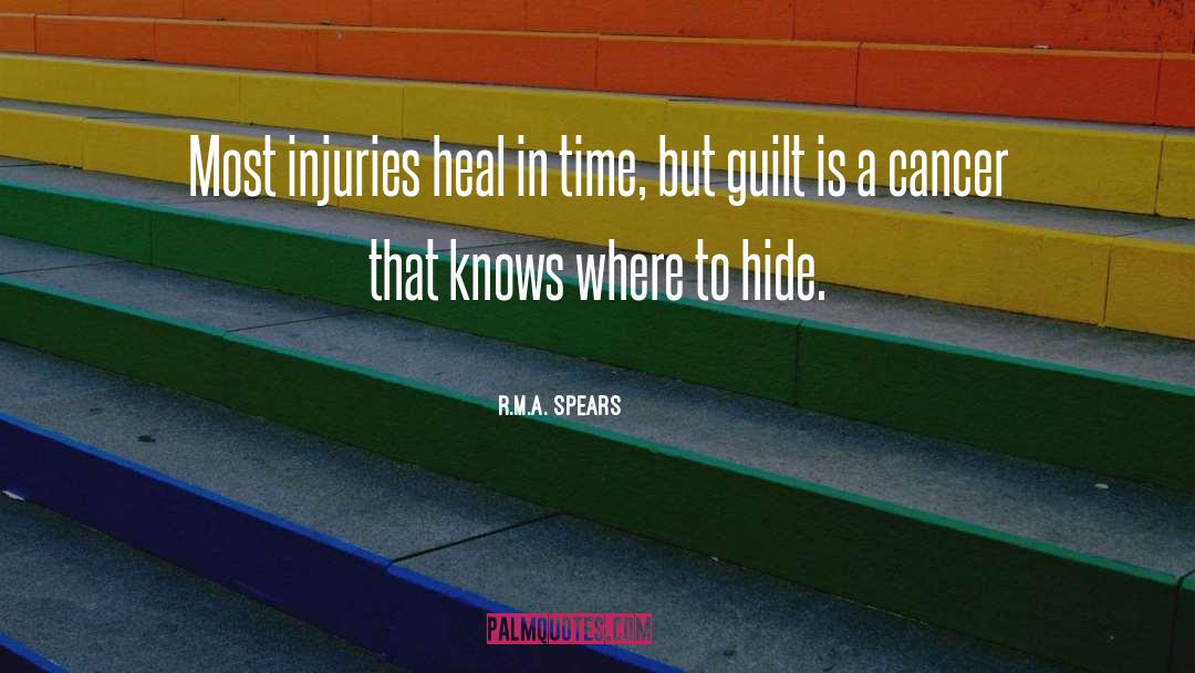 R.M.A. Spears Quotes: Most injuries heal in time,