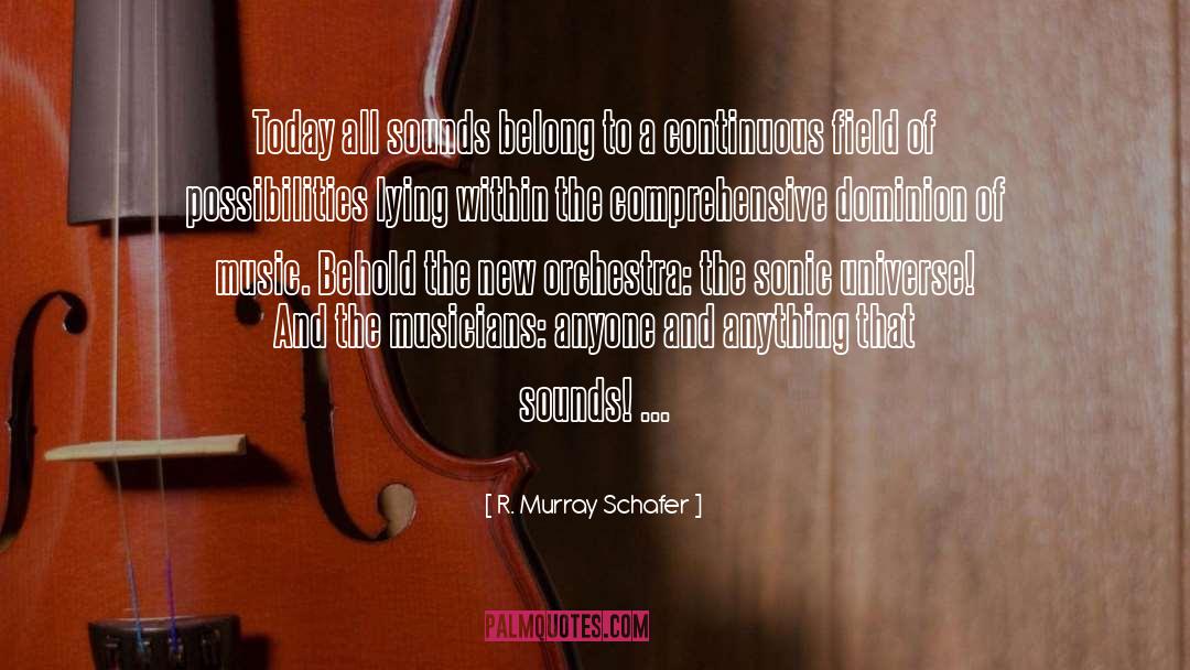 R. Murray Schafer Quotes: Today all sounds belong to