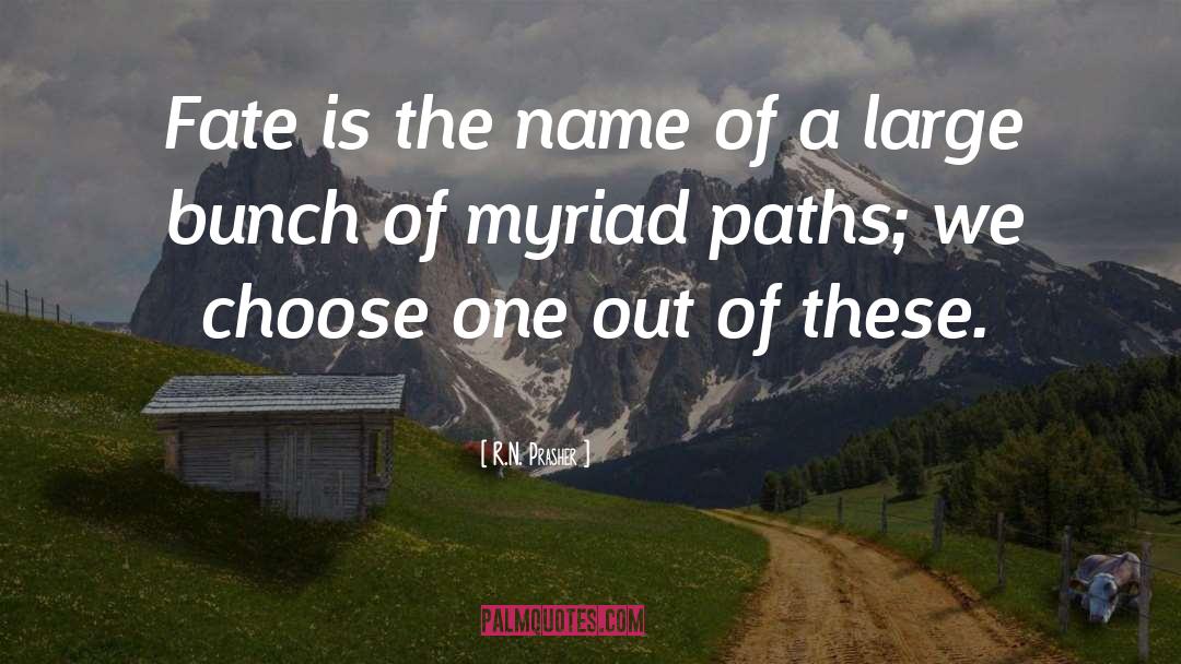 R.N. Prasher Quotes: Fate is the name of