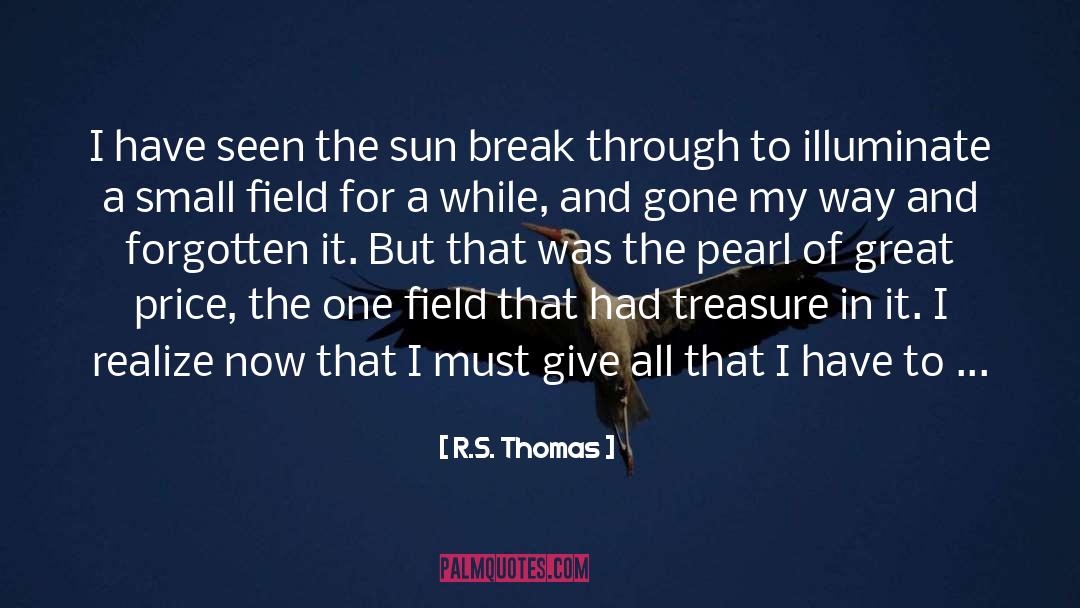 R.S. Thomas Quotes: I have seen the sun